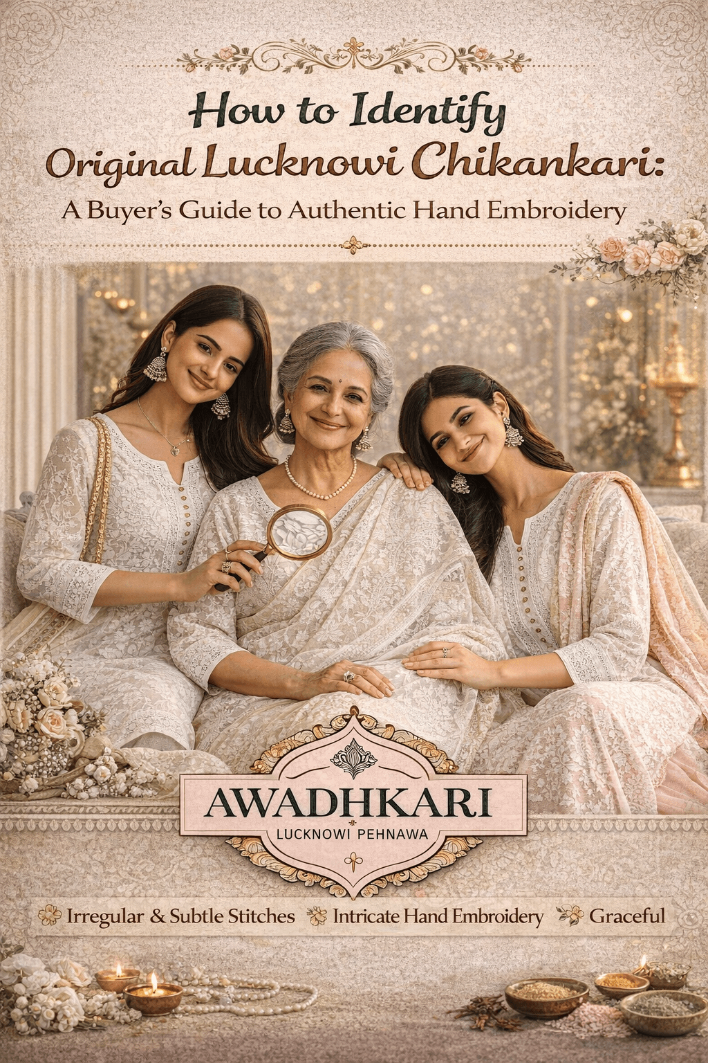 How to Identify Original Lucknowi Chikankari: A Buyer’s Guide to Authentic Hand Embroidery